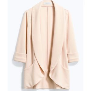 Blush light blazer